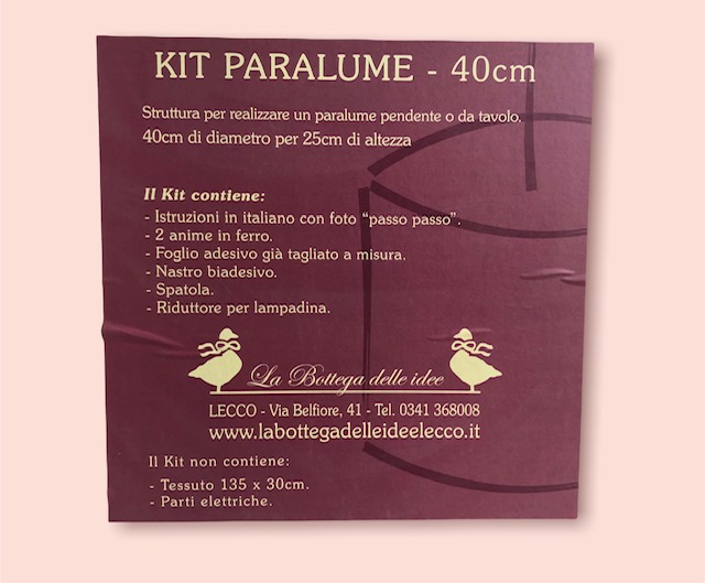 cucito - kit paralume 40cm - labottegadelleideelecco.it