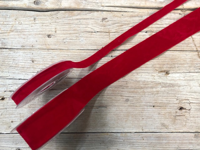 craft - VELLUTO ROSSO 40mm - labottegadelleideelecco.it