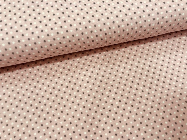 cucito - jersey - rosa pois - labottegadelleideelecco.it