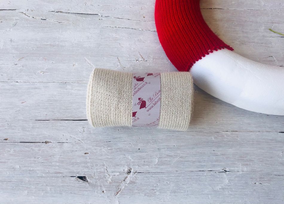 craft - nastro in lana beige - labottegadelleideelecco.it