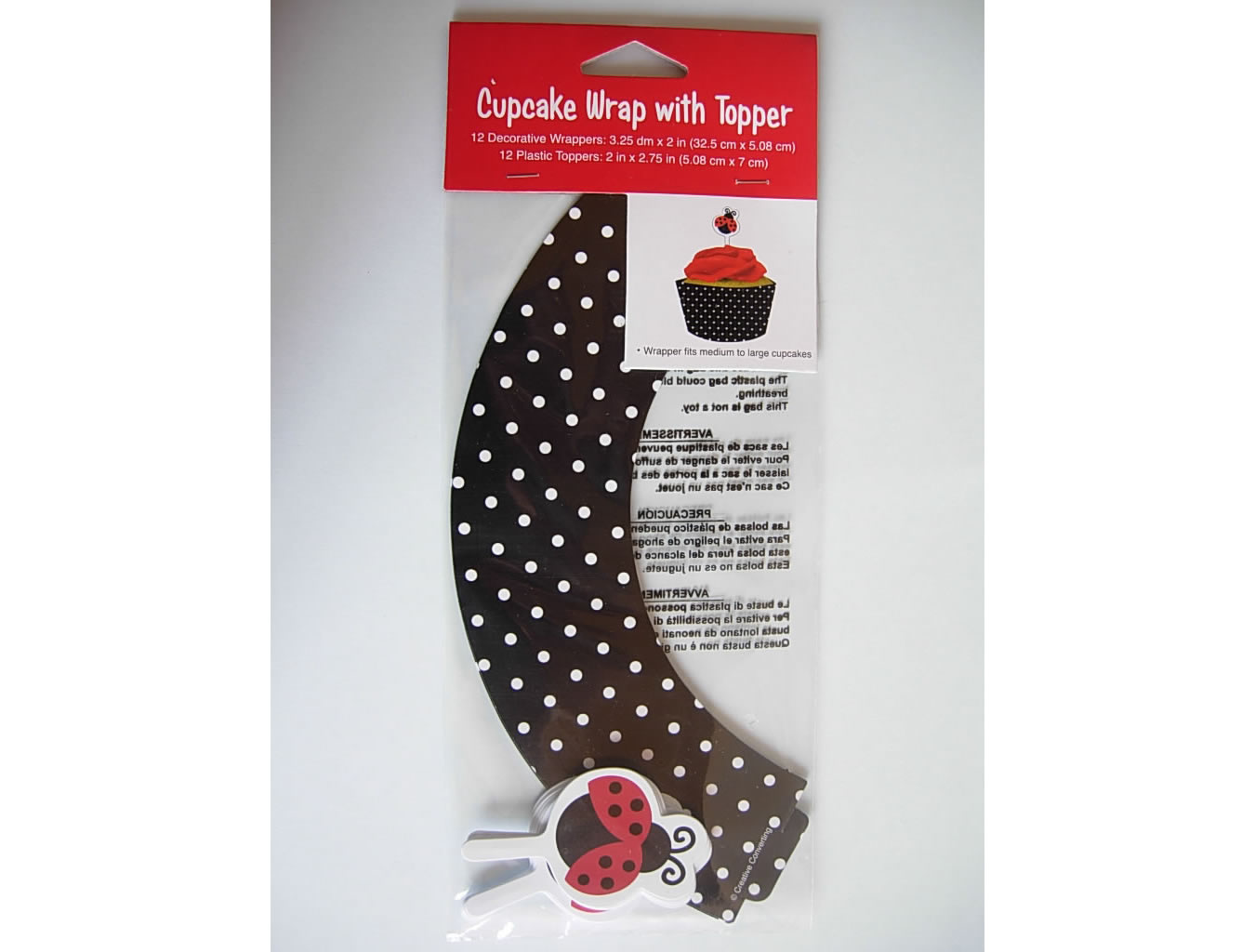 outlet cucina - CUPCAKE WRAP WITH TOPPER - labottegadelleideelecco.it