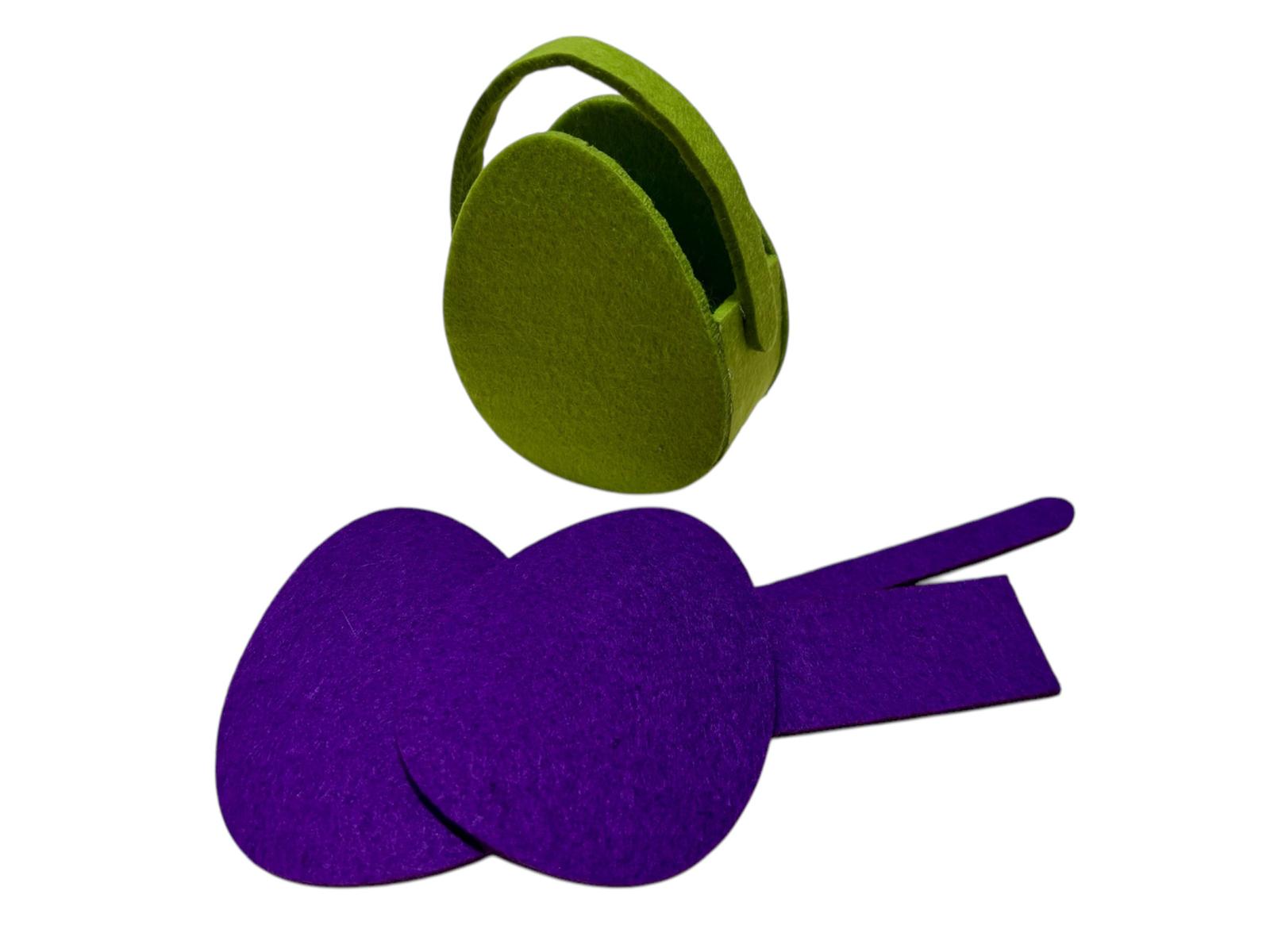 craft - kit cestino uovo -viola - labottegadelleideelecco.it