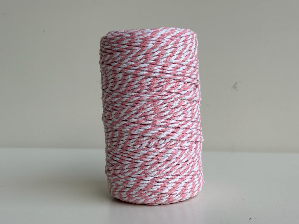 craft - cordino bicolore -rosa - labottegadelleideelecco.it