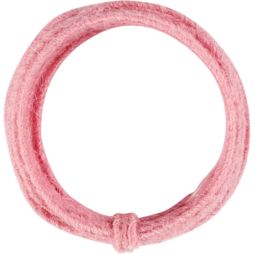 craft - filo di ferro rivestito in juta -rosa - labottegadelleideelecco.it
