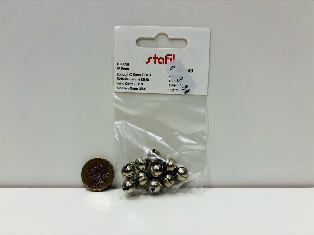prezzi pazzi - 10 gingle argento -9mm - labottegadelleideelecco.it