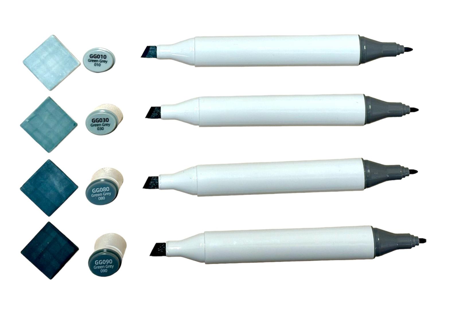 polvere di ceramica - set 4 - green grey - labottegadelleideelecco.it