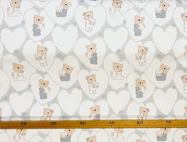cucito - BABY BEAR - GRIGIO 1  - labottegadelleideelecco.it