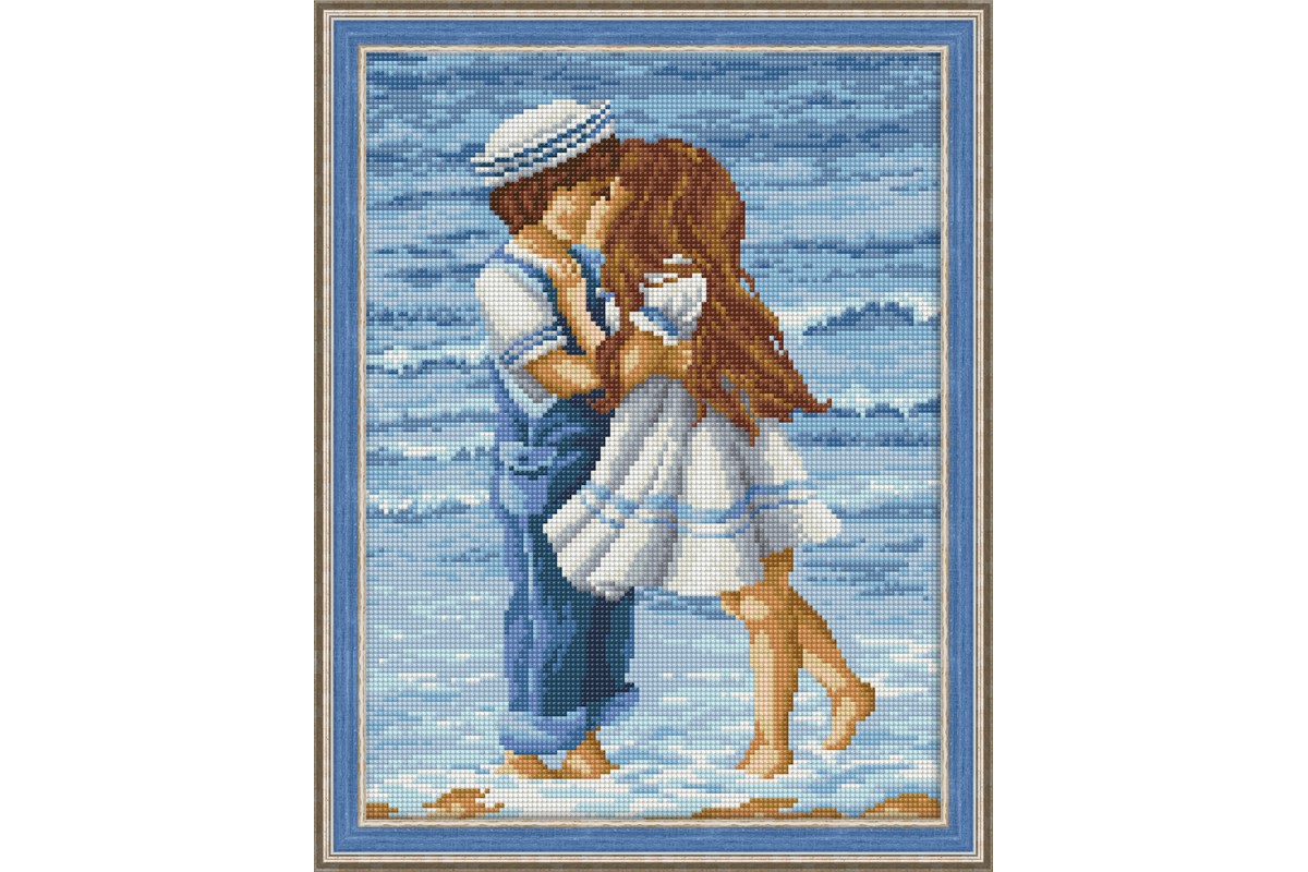 diamond painting - AMORE AL MARE - labottegadelleideelecco.it