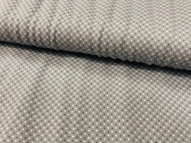 cucito - jersey - pois grigi - labottegadelleideelecco.it