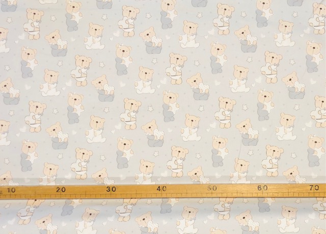 cucito - BABY BEAR - GRIGIO 2 - labottegadelleideelecco.it