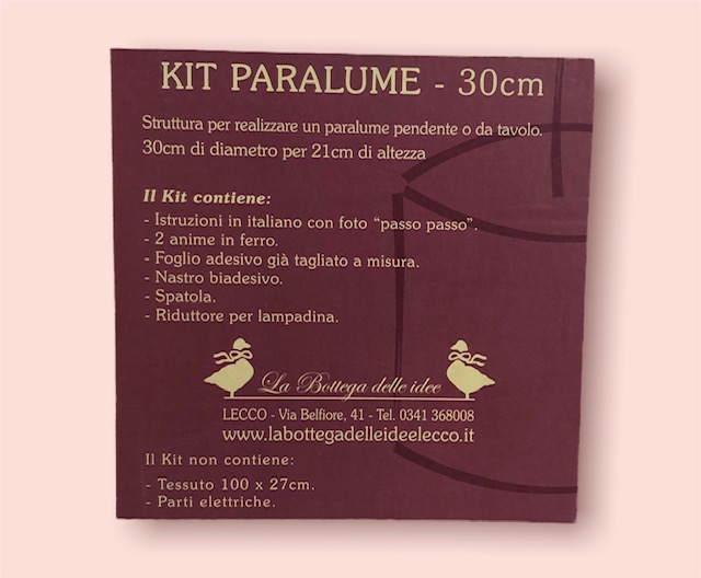 cucito - kit paralume 30cm - labottegadelleideelecco.it