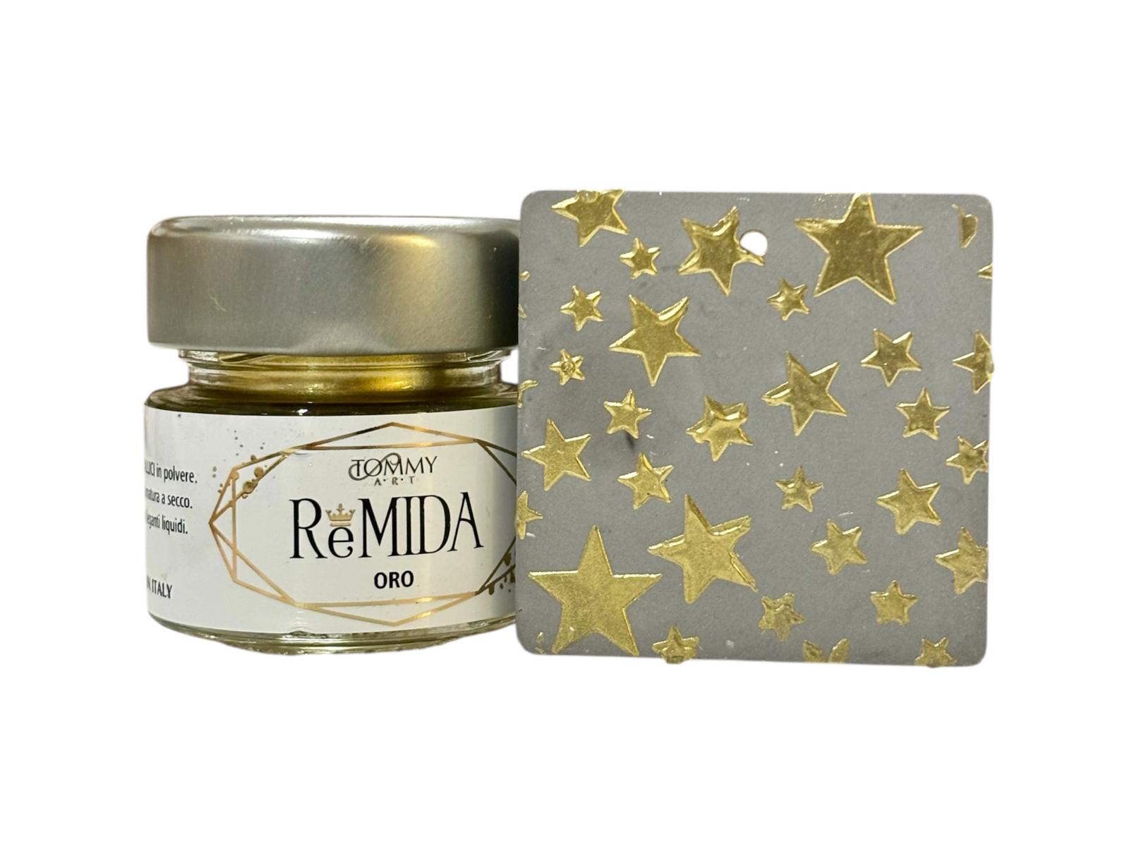 pittura - re mida - pigmento oro  - labottegadelleideelecco.it
