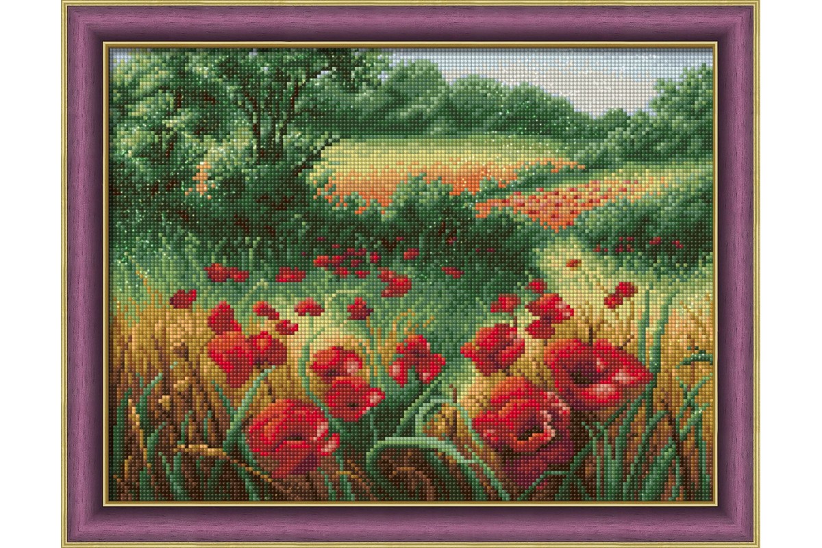 diamond painting - campo di papaveri - labottegadelleideelecco.it