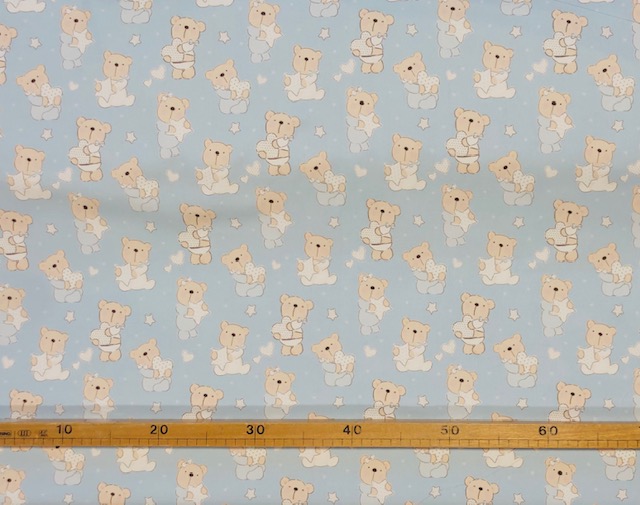 cucito - BABY BEAR -AZZURRO 2 - labottegadelleideelecco.it