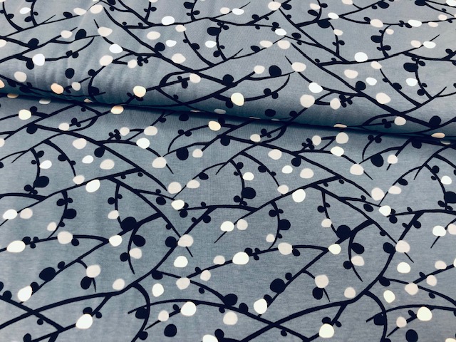 cucito - jersey - blu rami - labottegadelleideelecco.it