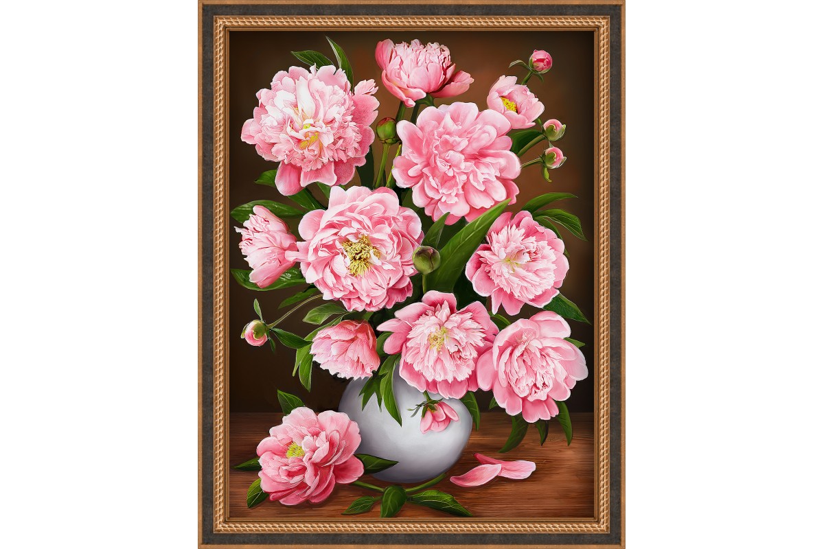 diamond painting - mazzo peonie rosa - labottegadelleideelecco.it