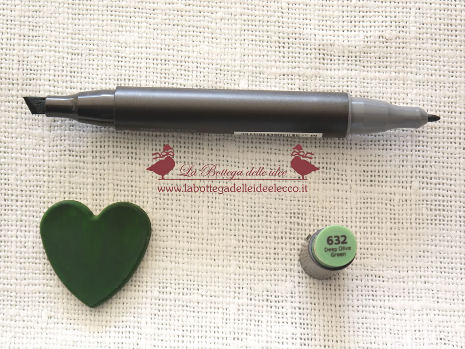 pittura - PENNARELLO - Deep Olive Green - labottegadelleideelecco.it