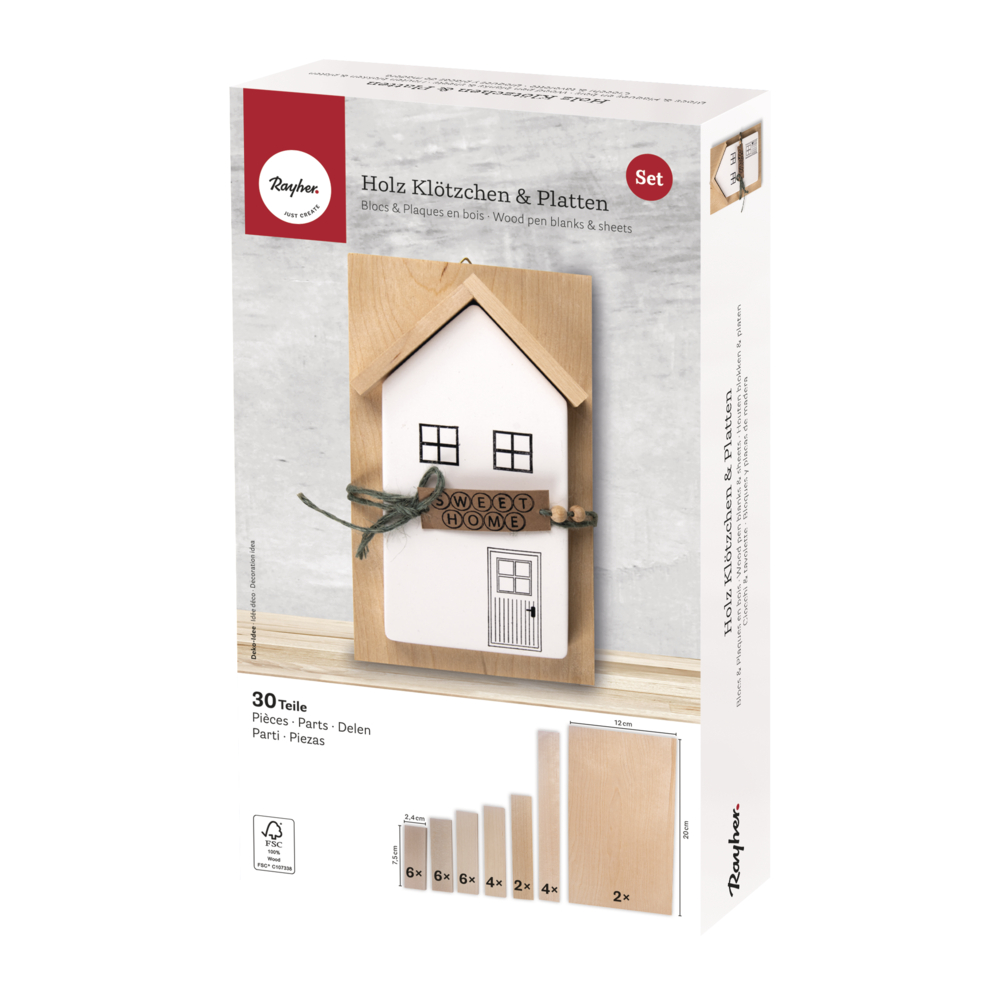 craft - set 30 tavolette - labottegadelleideelecco.it