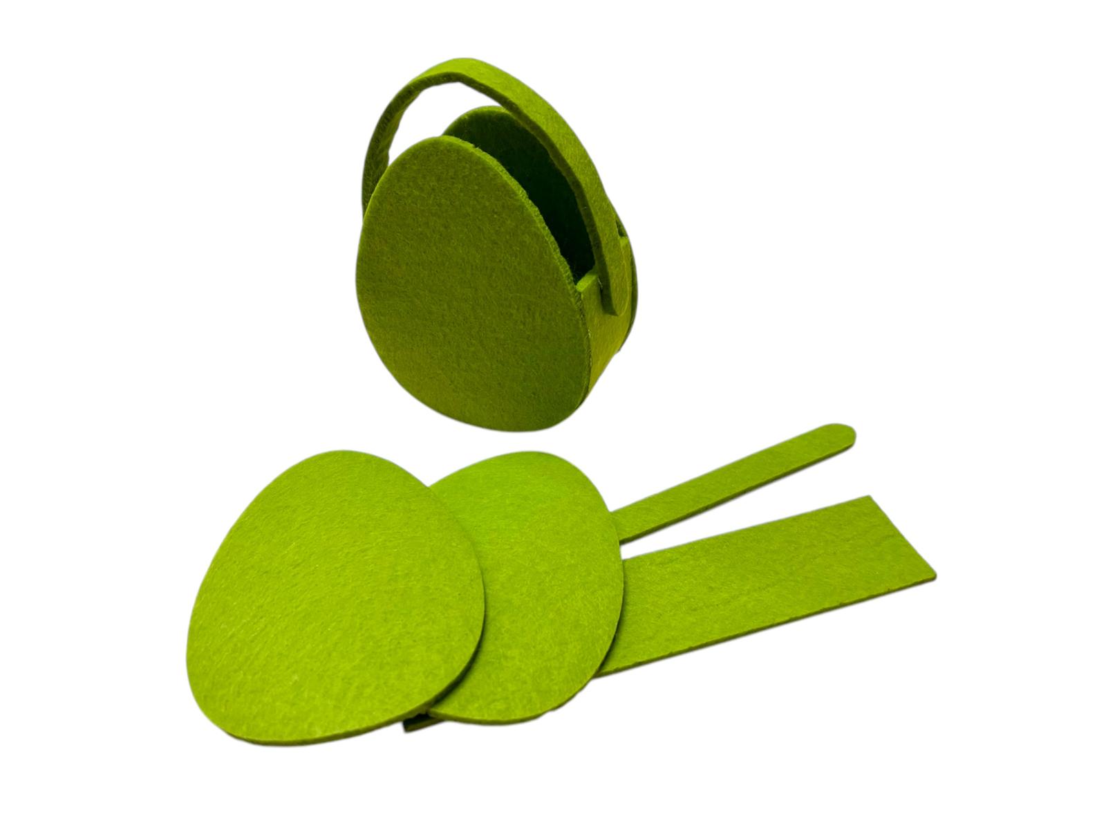 craft - kit cestino uovo -verde - labottegadelleideelecco.it