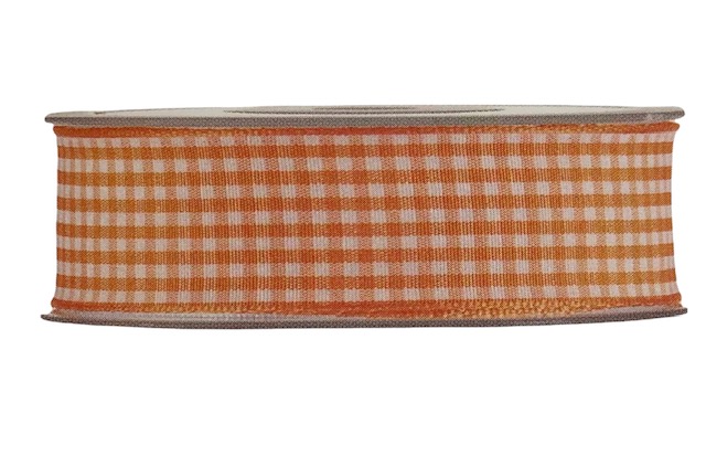 craft - 20mt -vichy 1cm- arancione - labottegadelleideelecco.it