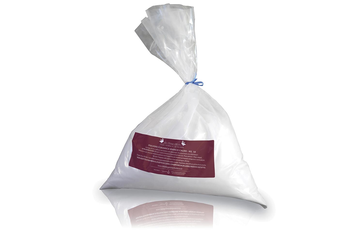 polvere di ceramica - Polvere di Ceramica-bianco caldo 10kg - labottegadelleideelecco.it