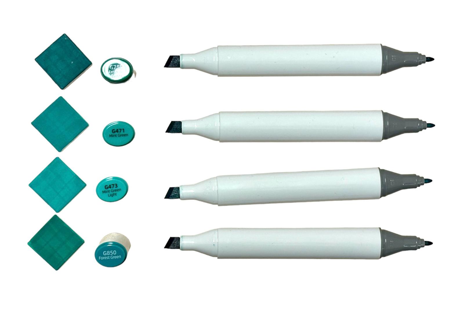 polvere di ceramica - set 4 - smeraldo - labottegadelleideelecco.it