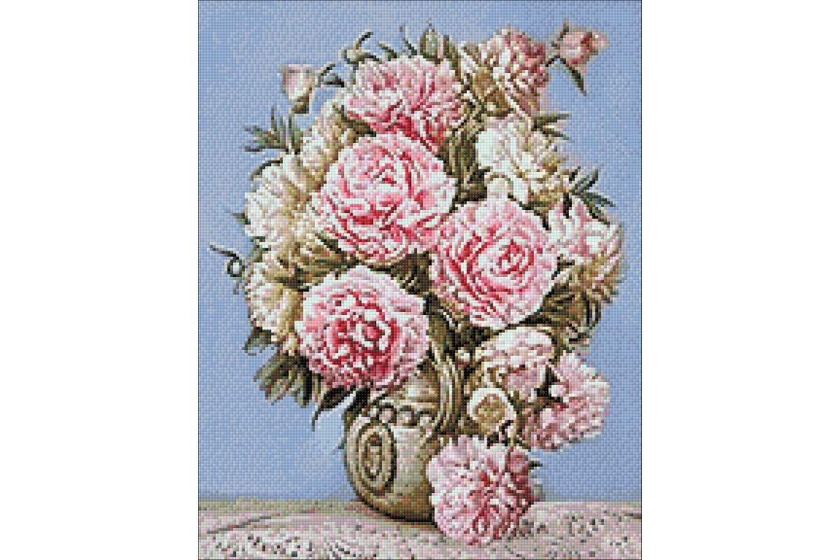 diamond painting - MAZZO DI PEONIE - labottegadelleideelecco.it