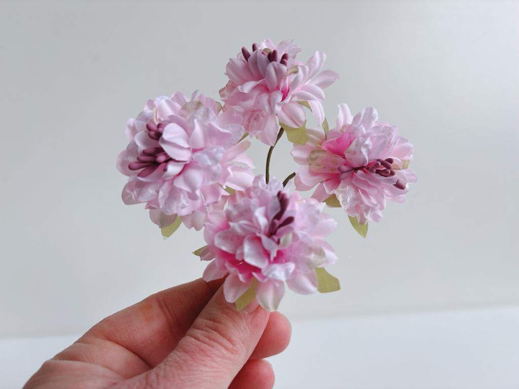 craft - 4 mini ortensie rosa - labottegadelleideelecco.it