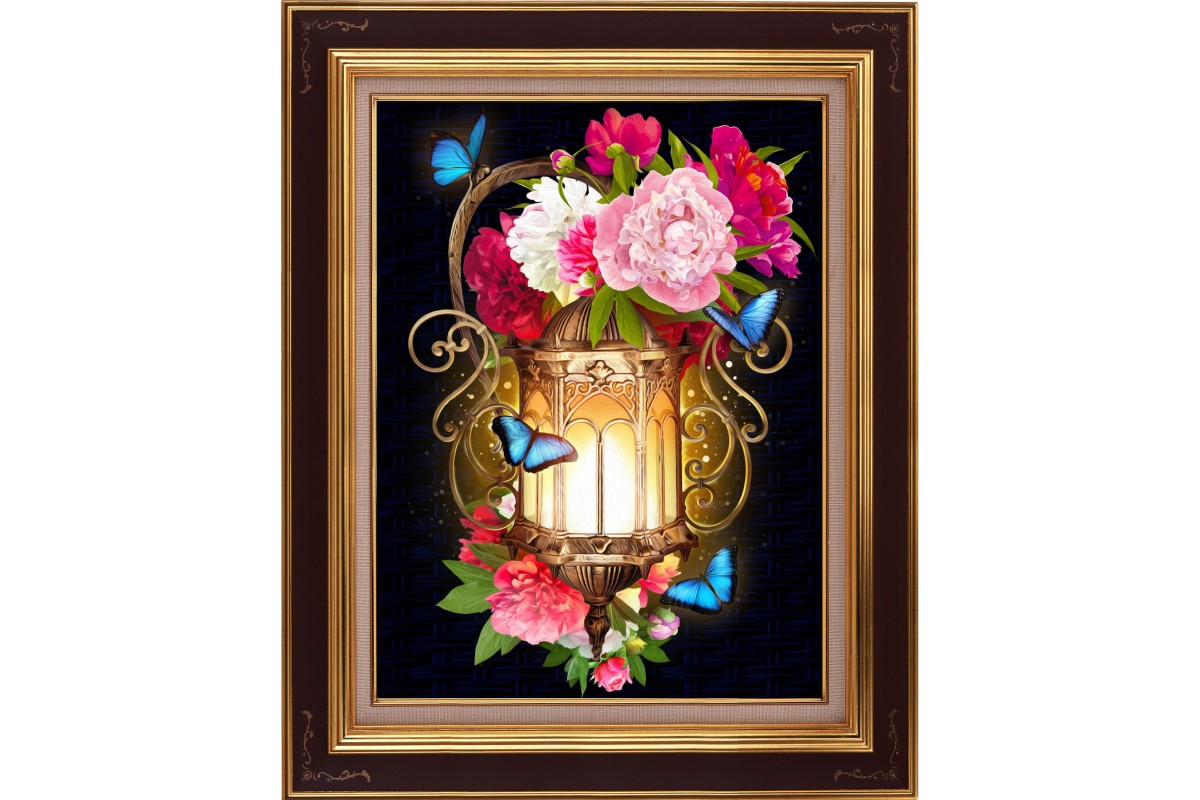 diamond painting - LANTERNA FIORE 2 - labottegadelleideelecco.it