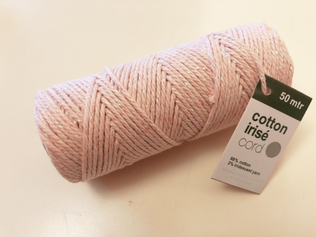cordino rosa lurex - craft - La Bottega delle Idee