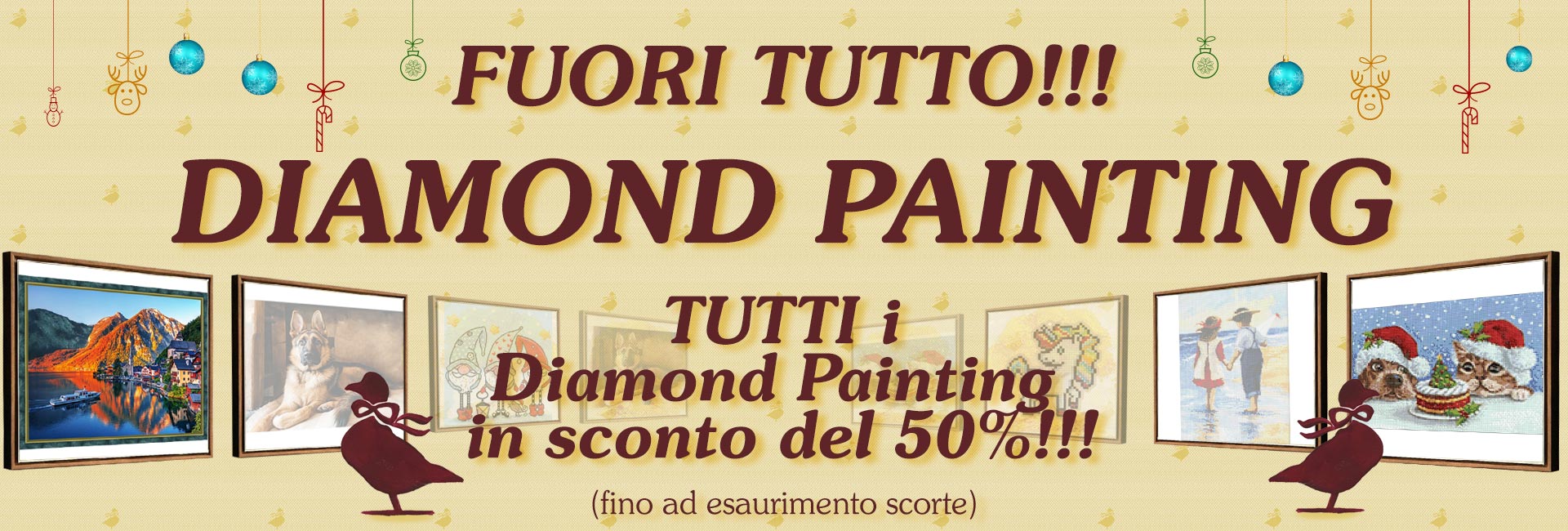 Promozione Diamond Painting...tutti al 50%