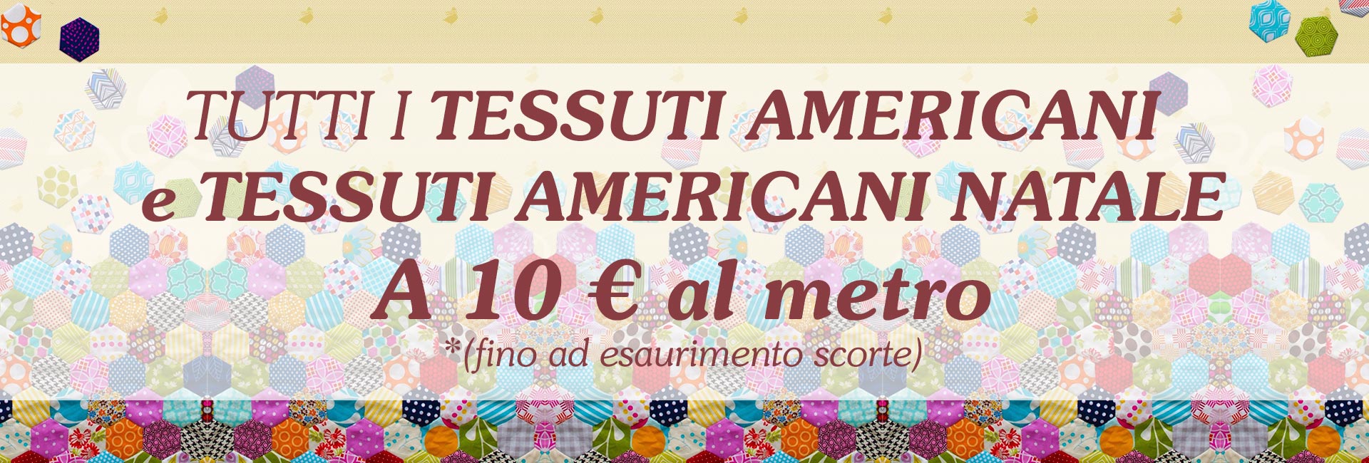 Tessuti americani e Tessuti americani Natale a 10 € al metro