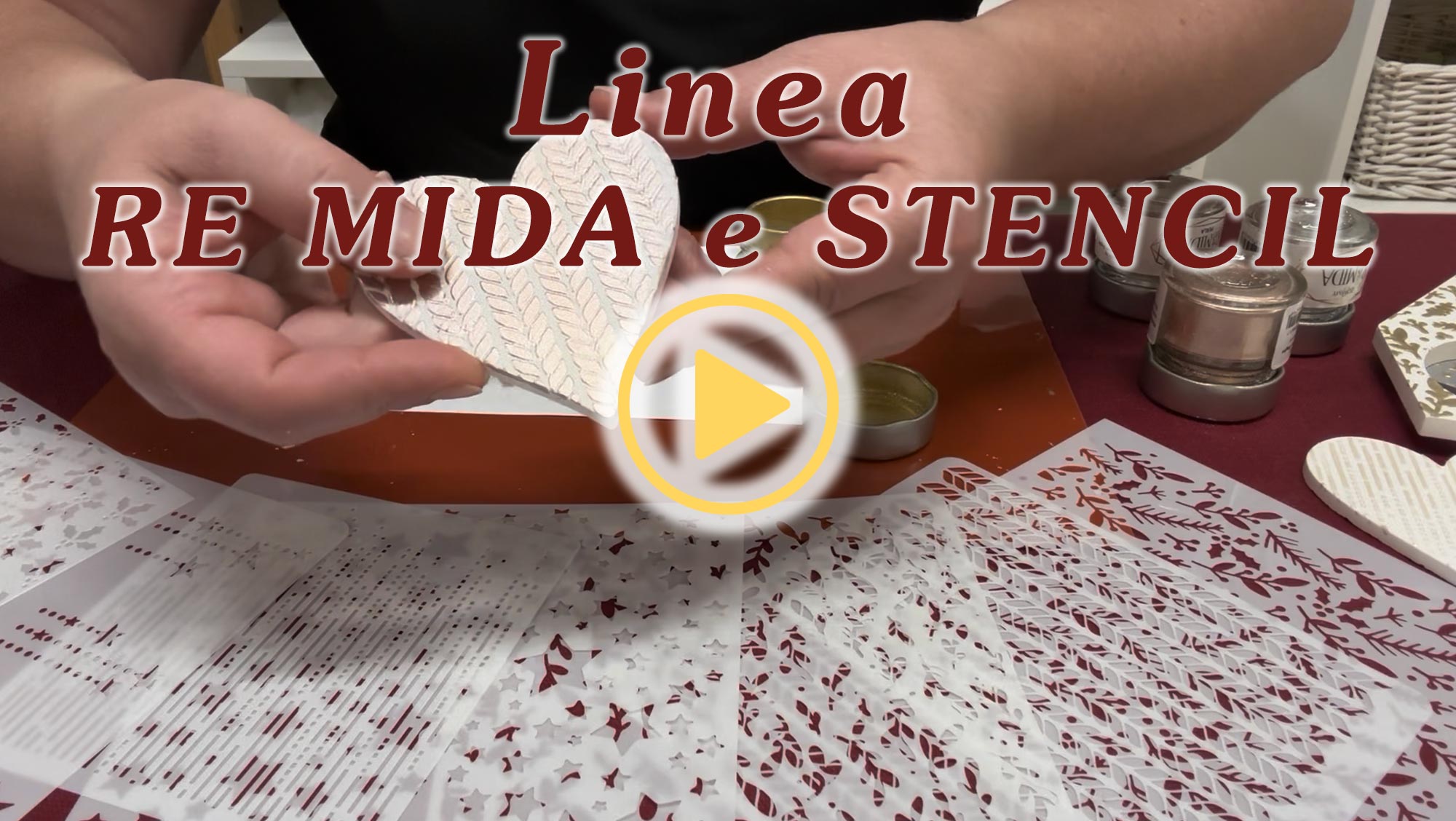 Linea RE MIDA e STENCIL de La Bottega delle Idee
